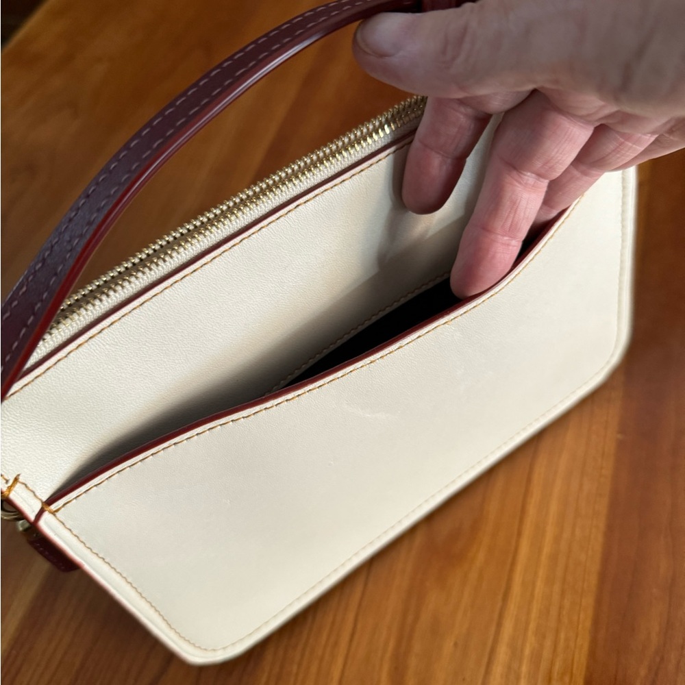 COPY - Coach Colorblock 1941 Soho Leather Crossbody Chalk and Burgundy